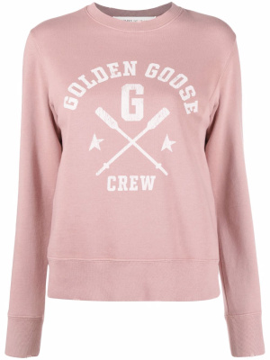 

Logo-print crew-neck sweatshirt, Golden Goose Logo-print crew-neck sweatshirt