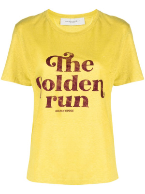 

The Golden Run linen T-shirt, Golden Goose The Golden Run linen T-shirt