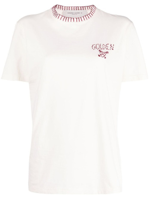 

Logo-embroidered cotton T-shirt, Golden Goose Logo-embroidered cotton T-shirt