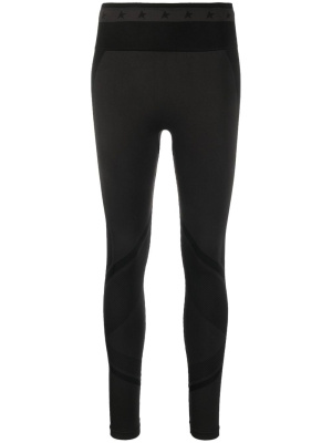 

Logo-embellished panelled leggings, Golden Goose Logo-embellished panelled leggings