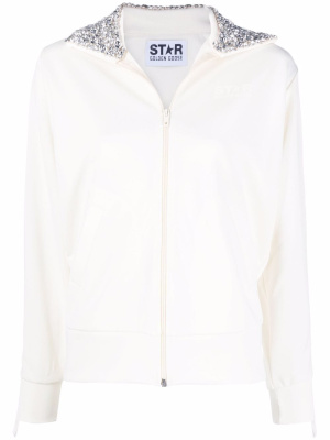 

Crystal-embellished zipped sweatshirt, Golden Goose Crystal-embellished zipped sweatshirt