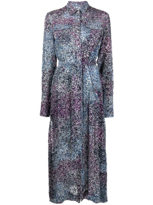 

Abstract-print midi dress, Golden Goose Abstract-print midi dress