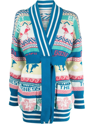 

Abstract intarsia-knit cardigan, Golden Goose Abstract intarsia-knit cardigan