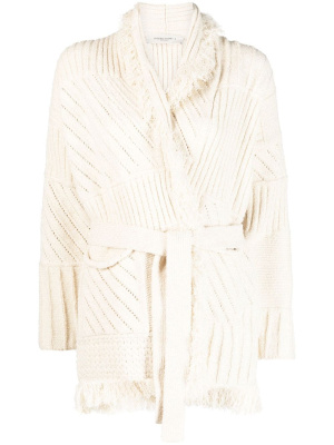 

Belted shawl-collar cardigan, Golden Goose Belted shawl-collar cardigan