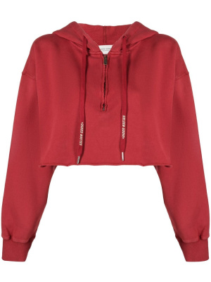 

Cropped drawstring hoodie, Golden Goose Cropped drawstring hoodie