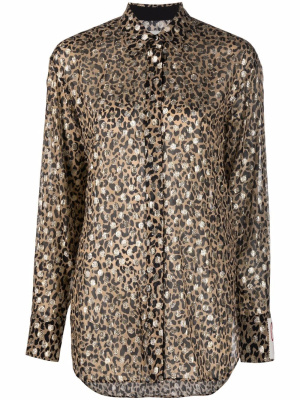 

Leopard-print metallic shirt, Golden Goose Leopard-print metallic shirt