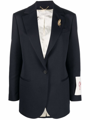 

Tom Boy logo-patch blazer, Golden Goose Tom Boy logo-patch blazer