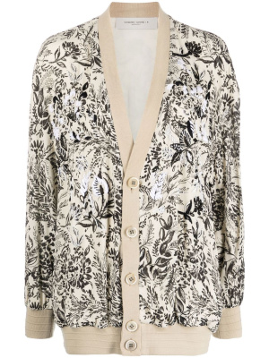 

Leaf-motif V-neck cardigan, Golden Goose Leaf-motif V-neck cardigan