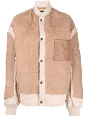 

Layered tonal bomber-jacket, Junya Watanabe Layered tonal bomber-jacket