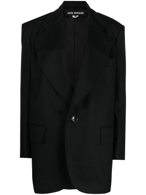 

Single-breasted wool blazer, Junya Watanabe Single-breasted wool blazer