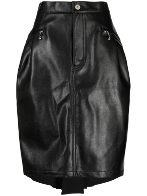 

Asymmetric draped leather skirt, Junya Watanabe Asymmetric draped leather skirt