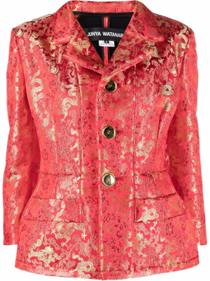 

Dragon-print fitted jacket, Junya Watanabe Dragon-print fitted jacket