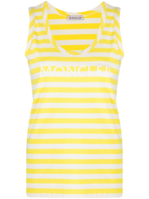 

Striped logo-print tank top, Moncler Striped logo-print tank top