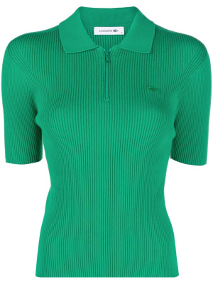 

Ribbed-knit polo shirt, Lacoste Ribbed-knit polo shirt