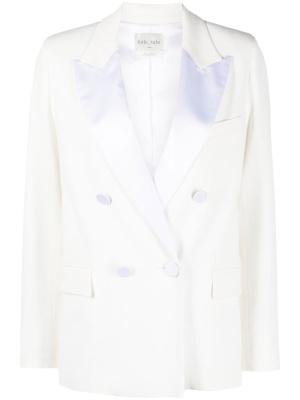 

Contrasting lapels double-breasted blazer, Forte Forte Contrasting lapels double-breasted blazer