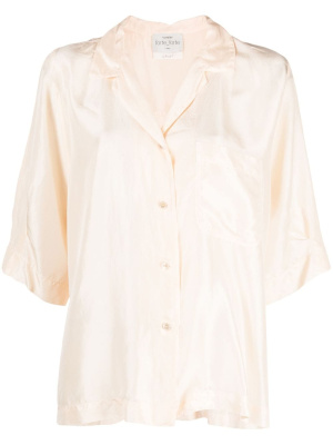

V-neck button-up silk shirt, Forte Forte V-neck button-up silk shirt