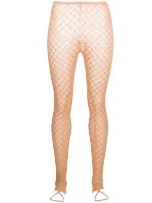 

High-waisted stirrup-cuff leggings, Forte Forte High-waisted stirrup-cuff leggings