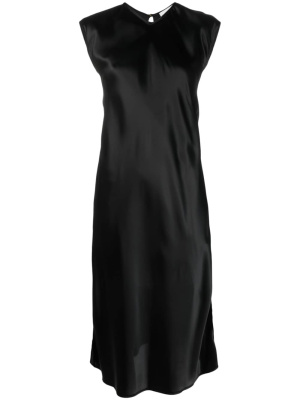 

V-neck short-sleeve midi dress, Forte Forte V-neck short-sleeve midi dress