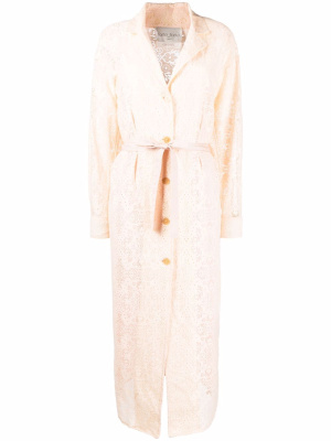 

Lace midi shirtdress, Forte Forte Lace midi shirtdress