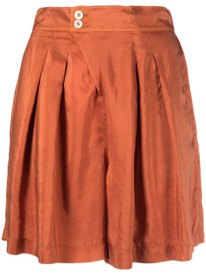 

Pleated-waistband detail shorts, Forte Forte Pleated-waistband detail shorts