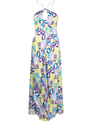 

Geometric-pattern midi dress, Forte Forte Geometric-pattern midi dress
