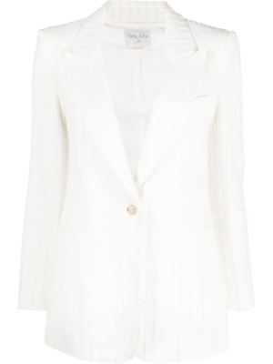 

Single-breasted bouclé blazer, Forte Forte Single-breasted bouclé blazer