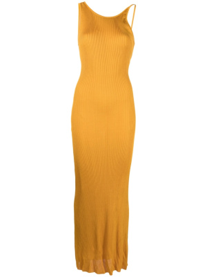 

Asymmetric ribbed-knit dress, Forte Forte Asymmetric ribbed-knit dress