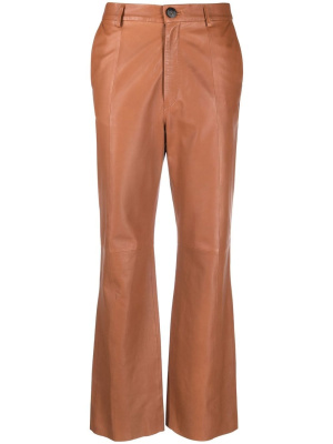 

Four-pocket leather straight trousers, Forte Forte Four-pocket leather straight trousers