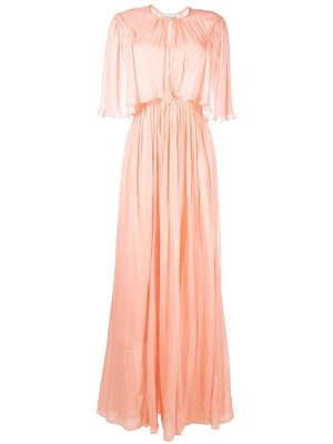 

Draped silk-blend gown, Forte Forte Draped silk-blend gown