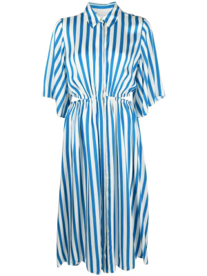 

Cut-out striped midi dress, Forte Forte Cut-out striped midi dress