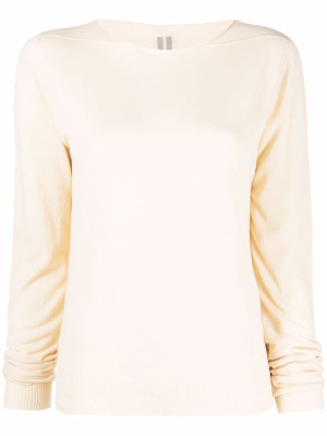 

Rib-trimmed organic cotton jumper, Rick Owens Rib-trimmed organic cotton jumper