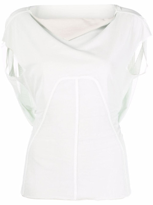 

Panelled cowl-neck top, Rick Owens Panelled cowl-neck top
