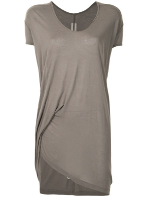

Draped side detail T-shirt, Rick Owens Draped side detail T-shirt