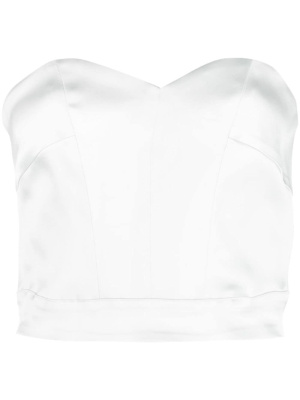 

Strapless bustier satin blouse, Forte Forte Strapless bustier satin blouse