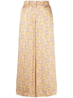 

Graphic-print wide-leg trousers, Forte Forte Graphic-print wide-leg trousers