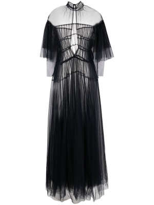 

Sheer high-neck maxi dress, Forte Forte Sheer high-neck maxi dress