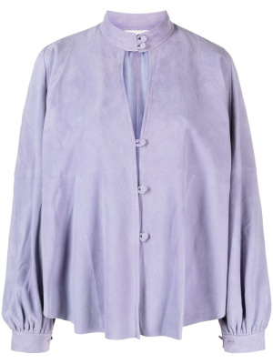 

Band-collar leather shirt, Forte Forte Band-collar leather shirt