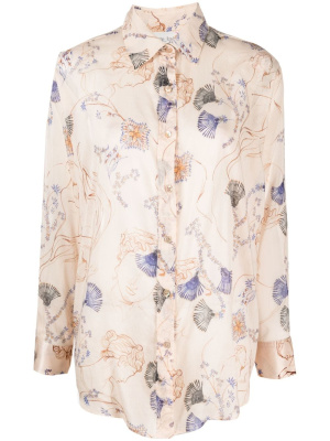 

Graphic-print long-sleeved shirt, Forte Forte Graphic-print long-sleeved shirt