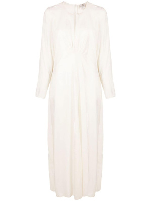 

Keyhole-neck velour maxi dress, Forte Forte Keyhole-neck velour maxi dress