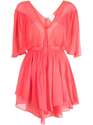 

Plunging V-neck pleated dress, Forte Forte Plunging V-neck pleated dress
