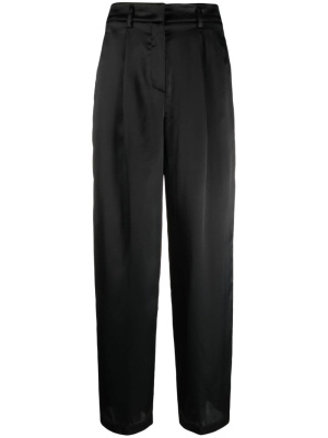 

High-waist pleated satin trousers, Forte Forte High-waist pleated satin trousers