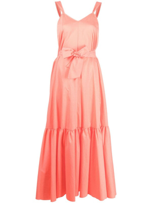 

Tied-waist tiered dress, Forte Forte Tied-waist tiered dress