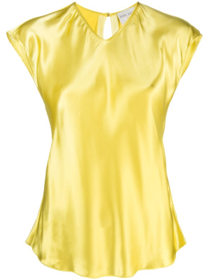 

Sleeveless satin V-neck blouse, Forte Forte Sleeveless satin V-neck blouse