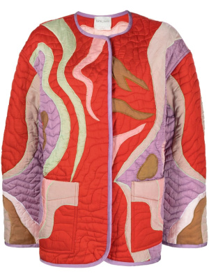 

Abstract-pattern quilted jacket, Forte Forte Abstract-pattern quilted jacket