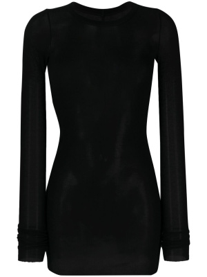 

Semi-sheer crew-neck jumper, Rick Owens Semi-sheer crew-neck jumper