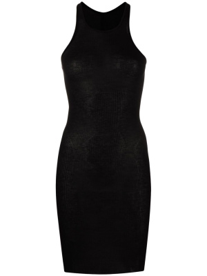 

Ribbed-knit racerback minidress, Rick Owens Ribbed-knit racerback minidress