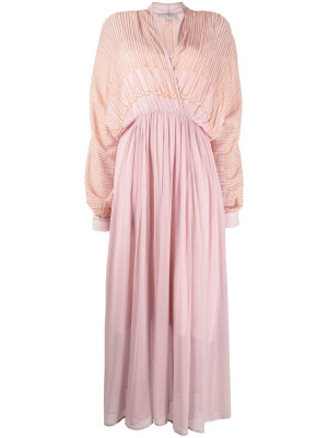

Draped-detail midi dress, Forte Forte Draped-detail midi dress