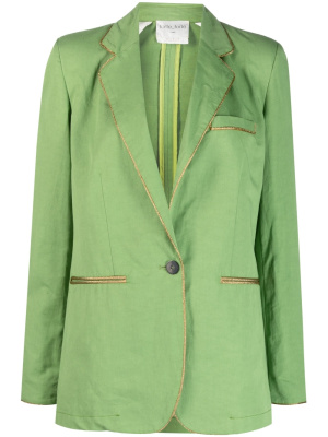 

Contrast-trim blazer, Forte Forte Contrast-trim blazer
