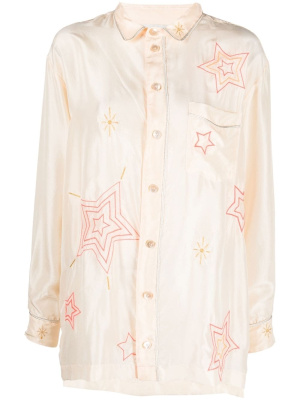 

Star-print long-sleeve shirt, Forte Forte Star-print long-sleeve shirt