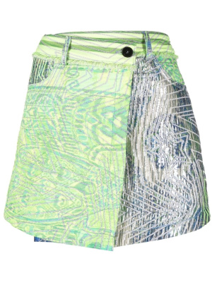 

Star-jacquard wrap skirt, Forte Forte Star-jacquard wrap skirt